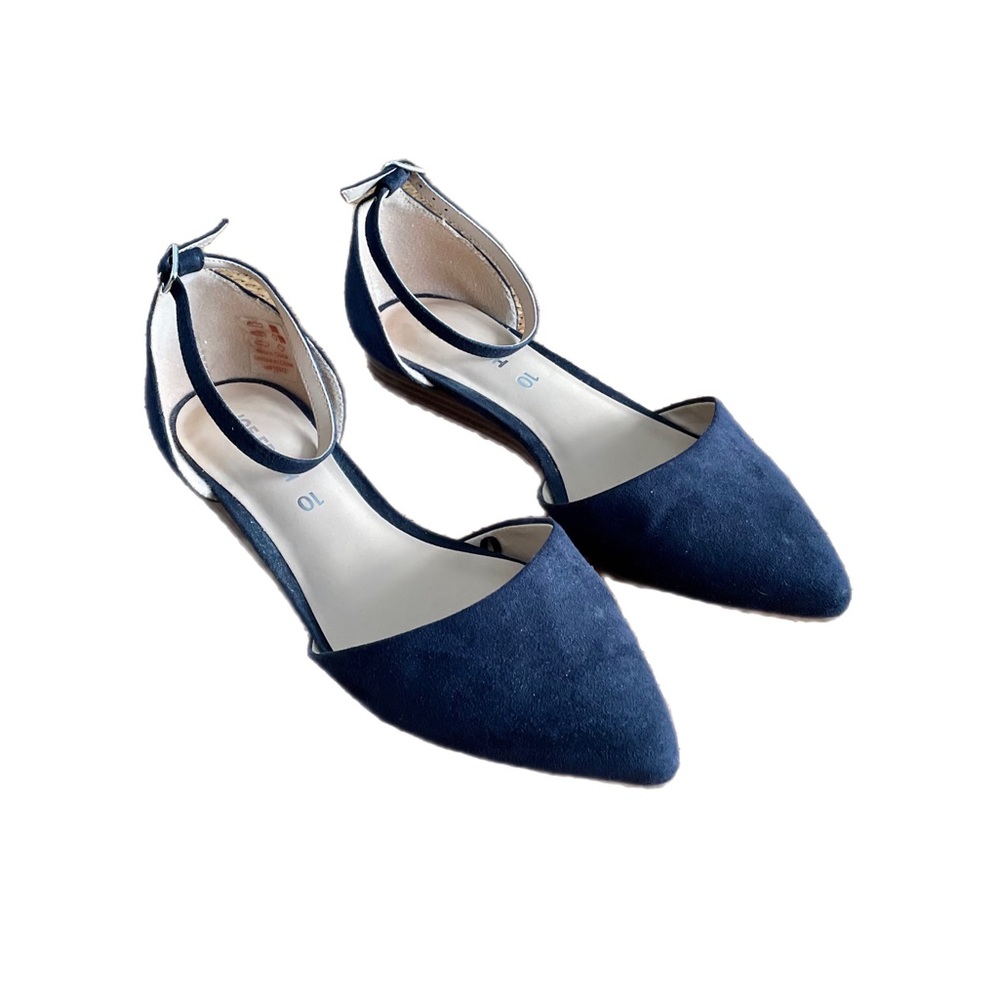 JOE FRESH blue microsuede shoes
